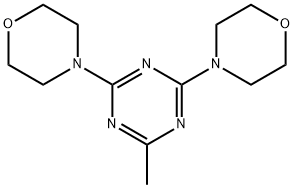 2-Methyl-4,6-dimorpholino-1,3,5-triazine Struktur