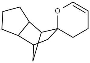 1,2,3,3',3a,4,4',6,7,7a-decahydrospiro[4,7-methano-5H-indene-5,2'-[2H]pyran] Struktur