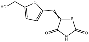 2,4-Thiazolidinedione, 5-[[5-(hydroxymethyl)-2-furanyl]methylene]- (9CI) Struktur