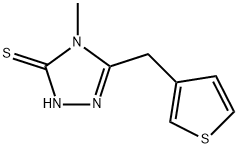 4-METHYL-5-(3-THIENYLMETHYL)-4H-1,2,4-TRIAZOLE-3-THIOL Struktur