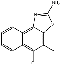 Naphtho[1,2-d]thiazol-5-ol,  2-amino-4-methyl- Struktur