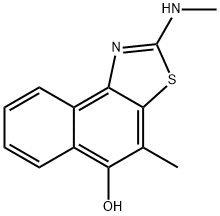 Naphtho[1,2-d]thiazol-5-ol,  4-methyl-2-(methylamino)- Struktur