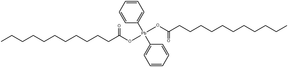 Bis(lauroyloxy)diphenylplumbane Struktur