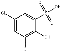 3,5-dichloro-2-hydroxybenzenesulphonic acid Struktur