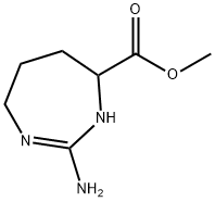 Hexahydro-2-imino-1H-1,3-diazepine-4-carboxylic acid methyl ester Struktur