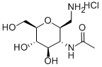 2-ACETAMIDO-2-DEOXY-BETA-D-GLUCOPYRANOSYL METHYLAMINE CHLORIDE Struktur