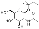 TERT-AMYL 2-ACETAMIDO-2-DEOXY-BETA-D-GLUCOPYRANOSIDE Struktur