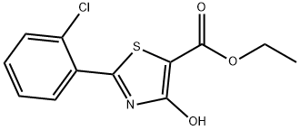 ETHYL 2-(2-CHLOROPHENYL)-4-HYDROXY-1,3-THIAZOLE-5-CARBOXYLATE Struktur