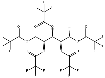 1-Deoxy-L-mannitol pentakis(trifluoroacetate) Struktur