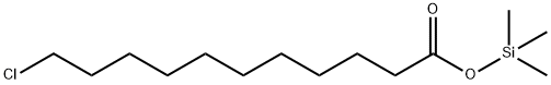 11-Chloroundecanoic acid trimethylsilyl ester Struktur