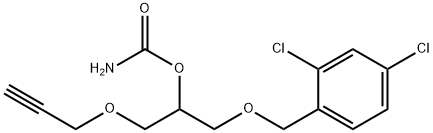 1-[(2,4-Dichlorophenyl)methoxy]-3-(2-propynyloxy)-2-propanol carbamate Struktur