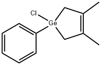 1-Chloro-3,4-dimethyl-1-phenyl-2,5-dihydro-1H-germole Struktur