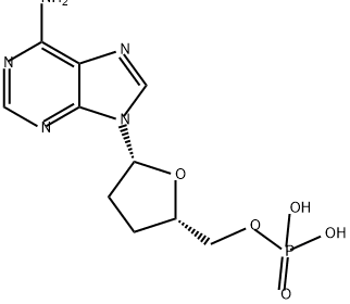 2',3'-dideoxyadenosine 5'-phosphate Structure