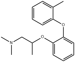 N,N-Dimethyl-2-[o-(o-tolyloxy)phenoxy]propylamine Struktur