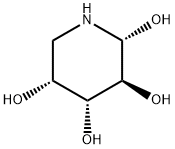 2,3,4,5-Piperidinetetrol, (2R,3S,4R,5R)- (9CI) Struktur