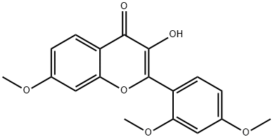 3-HYDROXY-7,2',4'-TRIMETHOXYFLAVONE Struktur