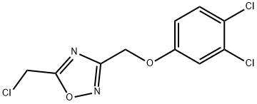 5-(CHLOROMETHYL)-3-[(3,4-DICHLOROPHENOXY)METHYL]-1,2,4-OXADIAZOLE Struktur