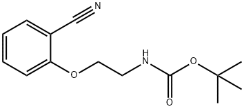 2-(Boc-aMino)ethoxylbenzonitrile Struktur