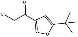 Ethanone, 2-chloro-1-[5-(1,1-dimethylethyl)-3-isoxazolyl]- (9CI) Struktur