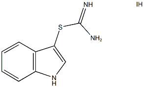 2-1H-indol-3-ylisothiourea, monohydroiodide Struktur