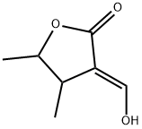 2(3H)-Furanone, dihydro-3-(hydroxymethylene)-4,5-dimethyl-, (3E)- (9CI) Struktur