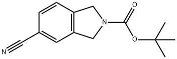 TERT-BUTYL 5-CYANOISOINDOLINE-2-CARBOXYLATE Struktur