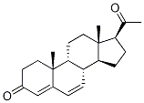 9β-Pregna-4,6-diene-3,20-dione Struktur