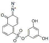 3,5-dihydroxyphenyl 6-diazo-5,6-dihydro-5-oxonaphthalene-1-sulphonate  Struktur