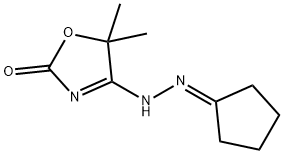 2,4-Oxazolidinedione,5,5-dimethyl-,4-(cyclopentylidenehydrazone)(9CI) Struktur