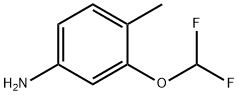 Benzenamine, 3-(difluoromethoxy)-4-methyl- (9CI) Struktur