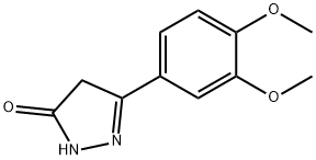 2,4-DIHYDRO-5-(3,4-DIMETHOXYPHENYL)-3H-PYRAZOL-3-ONE Struktur