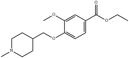 ethyl 4-((1-Methylpiperidin-4-yl)Methoxy)-3-Methoxybenzoate Struktur