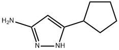 3-AMINO-5-CYCLOPENTYL-2H-PYRAZOLE Struktur