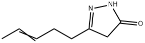 3H-Pyrazol-3-one,  2,4-dihydro-5-(3-pentenyl)-  (9CI) Struktur