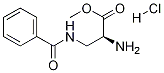 (S)-Methyl 2-aMino-3-benzaMidopropanoate hydrochloride Struktur