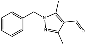 1-BENZYL-3,5-DIMETHYL-1H-PYRAZOLE-4-CARBALDEHYDE Struktur