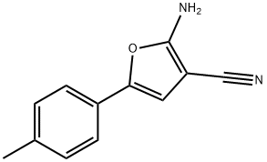 2-AMINO-5-P-TOLYL-FURAN-3-CARBONITRILE Struktur