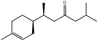 (6R)-2-Methyl-6-[(S)-4-methyl-3-cyclohexen-1-yl]-4-heptanone Struktur