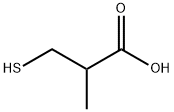 3-MERCAPTOISOBUTYRIC ACID Struktur