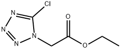 5-Chloro-tetrazoleacetic acid ethyl ester Struktur