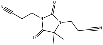 1,3-DI(2-CYANOETHYL)-5,5DIEMTHYLHYDANTOIN Struktur