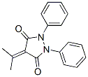 4-Isopropylidene-1,2-diphenyl-3,5-pyrazolidinedione Struktur