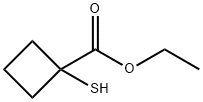 Cyclobutanecarboxylic acid, 1-mercapto-, ethyl ester (9CI) Struktur