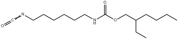 2-ethylhexyl (6-isocyanatohexyl)-carbamate  Struktur