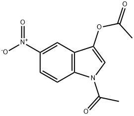 1-ACETYL-5-NITRO-1H-INDOL-3-YL ACETATE Struktur