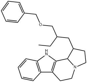 1-[2-[(Benzyloxy)methyl]butyl]-2,3,5,6,11,11b-hexahydro-1H-indolizino[8,7-b]indole Struktur