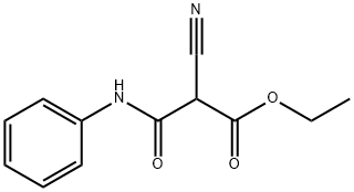 2-Cyano-3-oxo-3-(phenylamino)propanoic acid ethyl ester Struktur