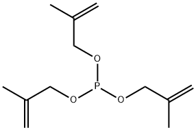 tris(2-methylprop-2-enoxy)phosphane Struktur