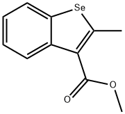 2-Methylbenzo[b]selenophene-3-carboxylic acid methyl ester Struktur