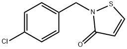 2-(4-Chlorophenylmethyl)-3(2H)-isothiazolone Struktur